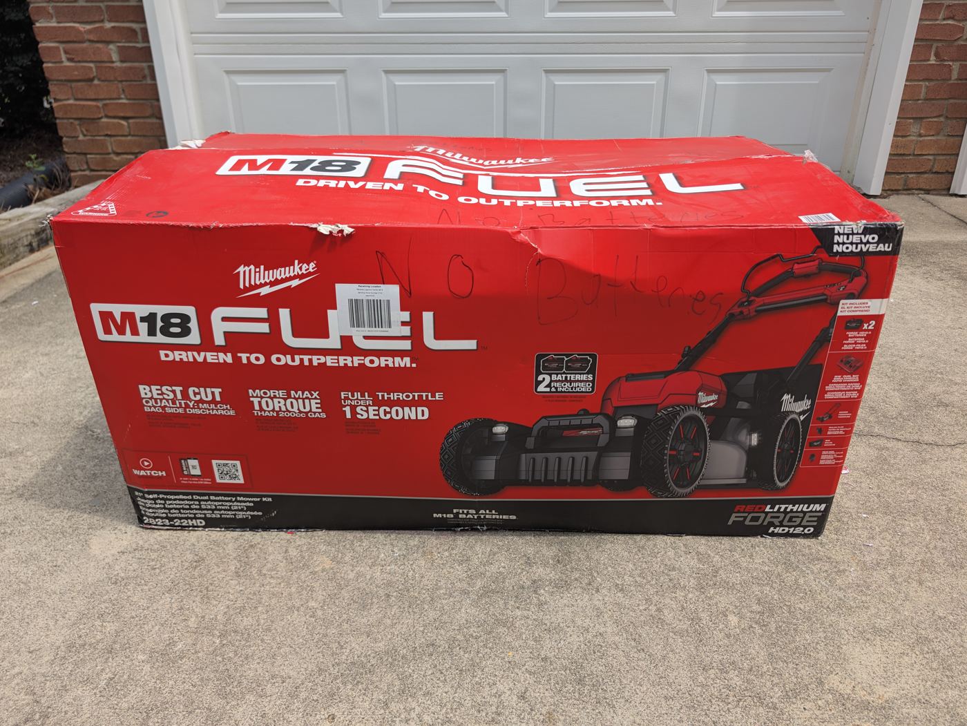 Milwaukee M18 FUEL mower B, unboxed, with side-discharge chute - photo 4