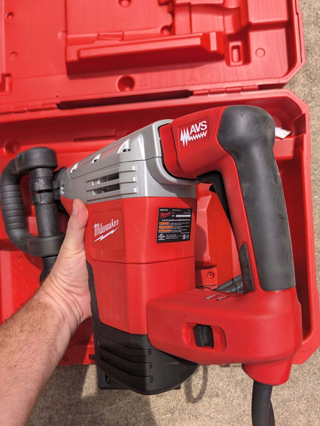 Milwaukee SDS-Max demolition hammer nameplate - photo 3